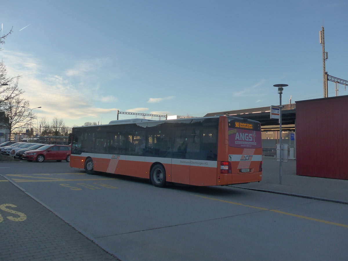 (214'690) - AOT Amriswil - Nr. 415/TG 158'063 - MAN am 20. Februar 2020 beim Bahnhof Amriswil