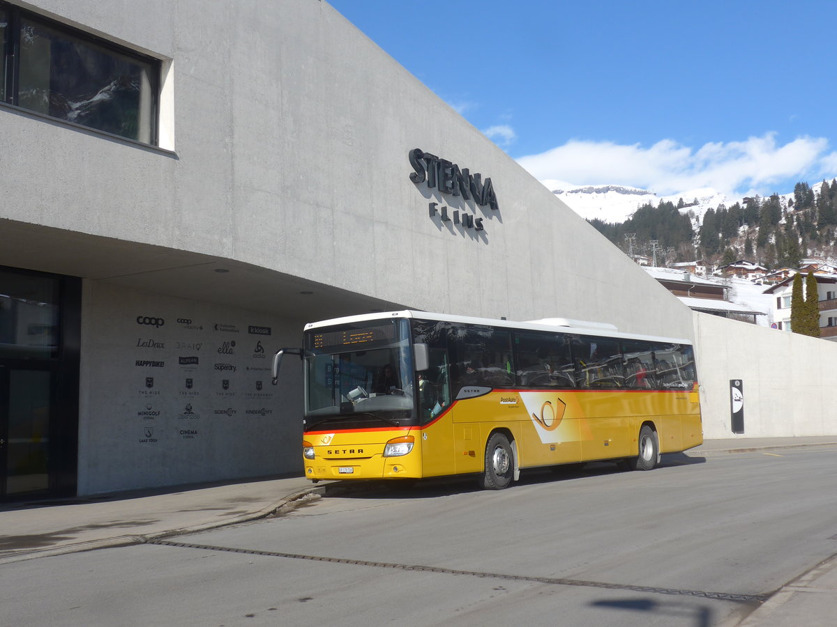 (214'952) - PostAuto Graubnden - GR 179'706 - Setra am 1. Mrz 2020 in Flims, Bergbahnen