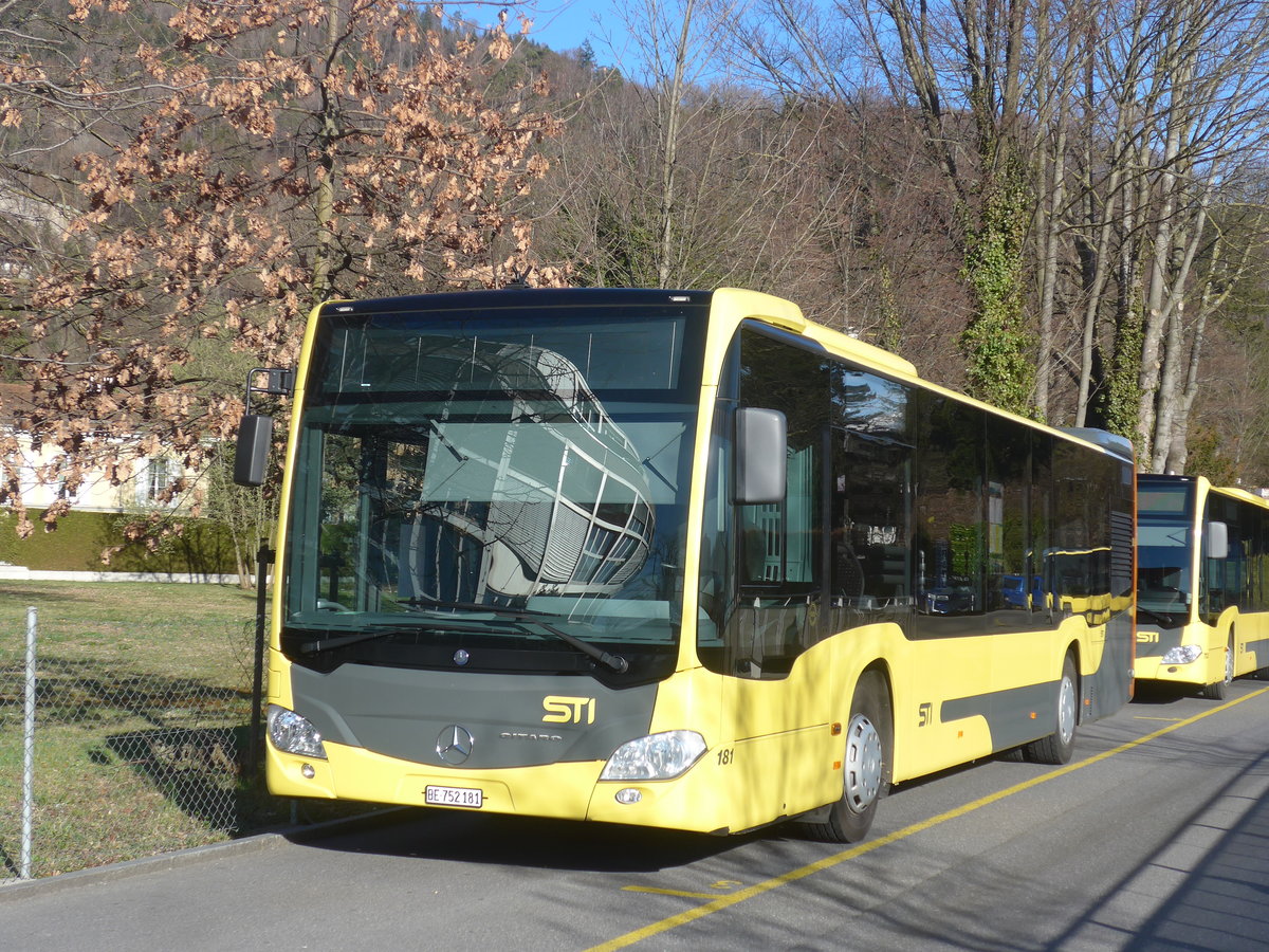 (215'265) - STI Thun - Nr. 181/BE 752'181 - Mercedes am 15. Mrz 2020 bei der Schifflndte Thun