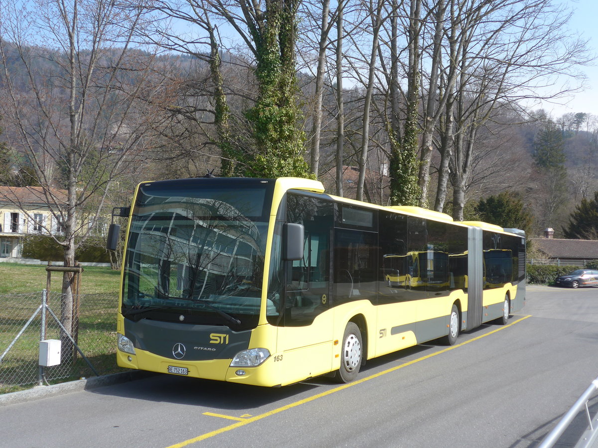 (215'618) - STI Thun - Nr. 163/BE 752'163 - Mercedes am 27. Mrz 2020 bei der Schifflndte Thun