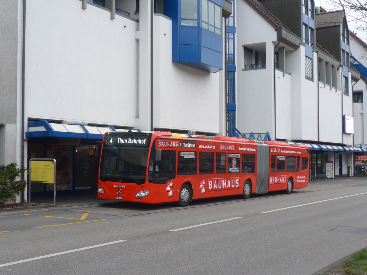 (215'687) - STI Thun - Nr. 707/BE 835'707 - Mercedes am 30. Mrz 2020 in Thun, Postbrcke