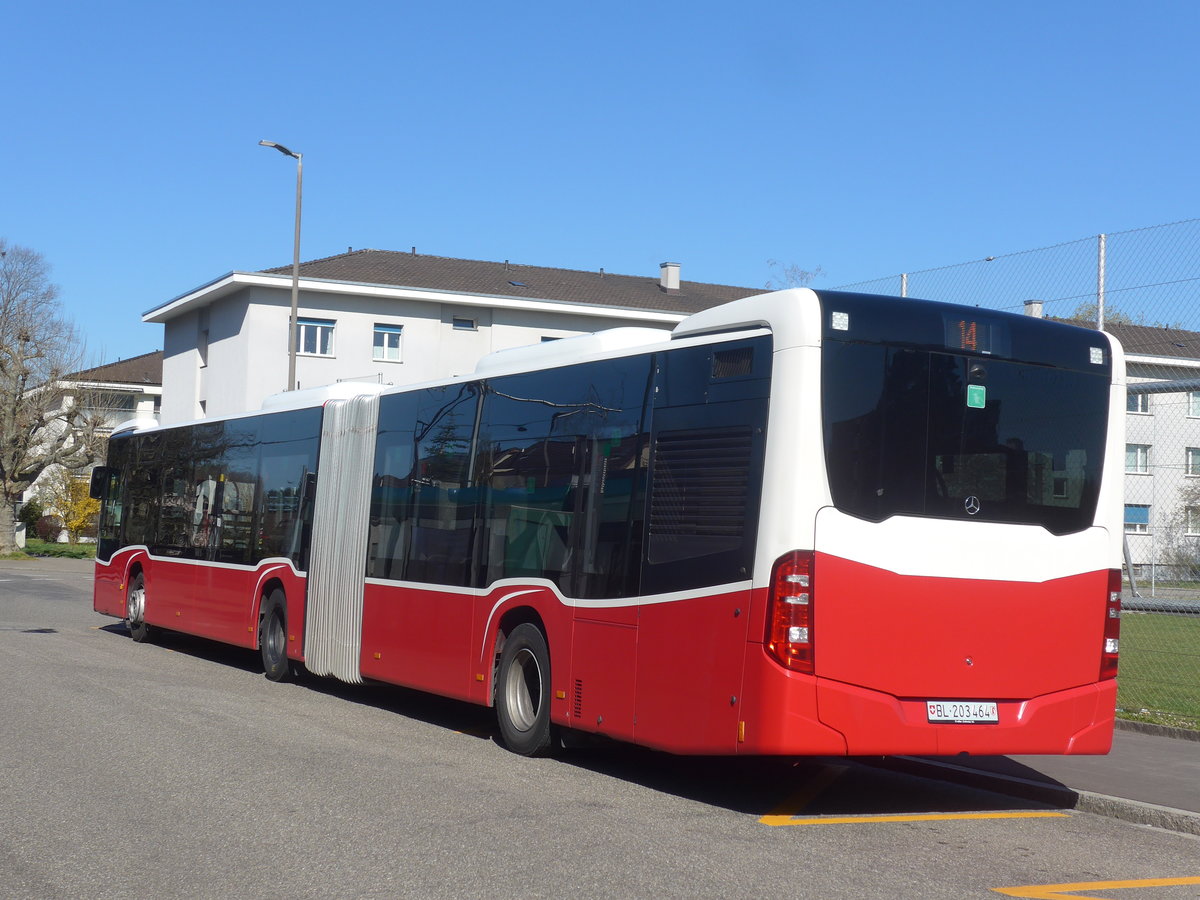 (215'712) - BLT Oberwil - Nr. 97/BL 203'464 - Mercedes (ex Gschwindl, A-Wien Nr. 8409) am 31. Mrz 2020 in Muttenz, Rothausstrasse