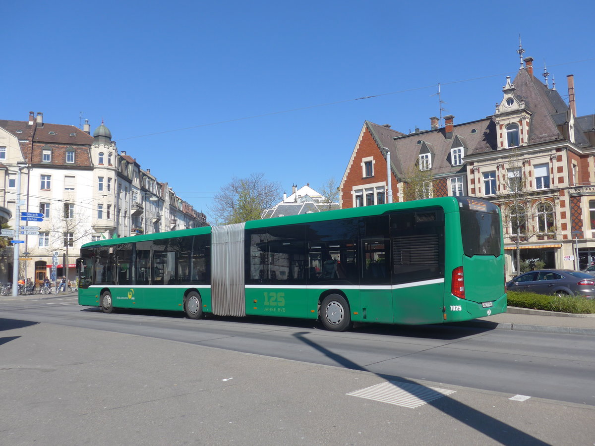 (215'731) - BVB Basel - Nr. 7025/BS 99'325 - Mercedes am 31. Mrz 2020 in Basel, Wettsteinplatz