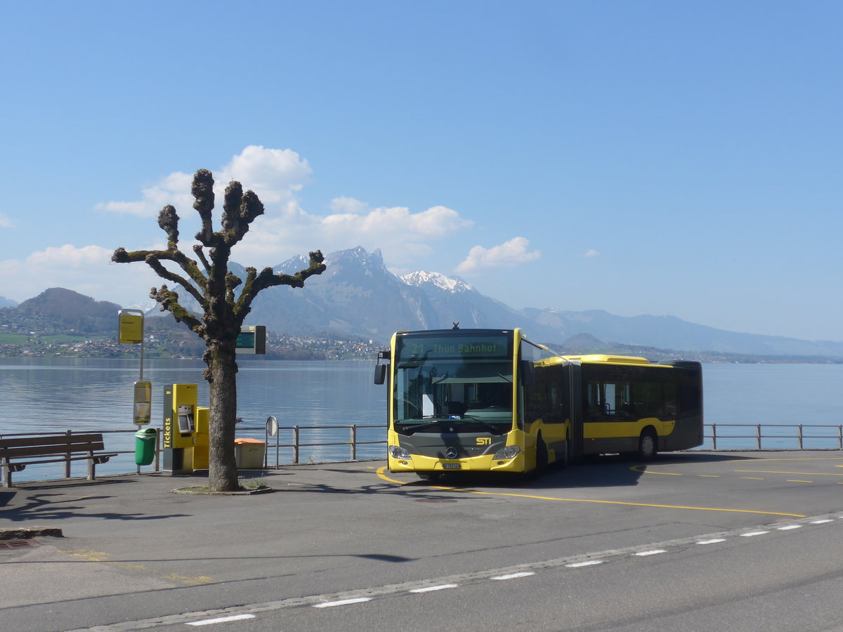 (215'942) - STI Thun - Nr. 163/BE 752'163 - Mercedes am 8. April 2020 in Merligen, Beatenbucht