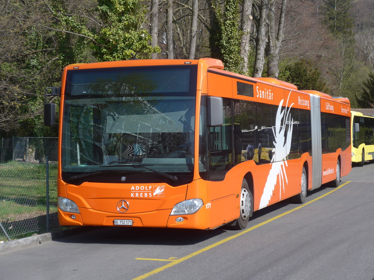 (215'965) - STI Thun - Nr. 171/BE 752'171 - Mercedes am 8. April 2020 bei der Schifflndte Thun