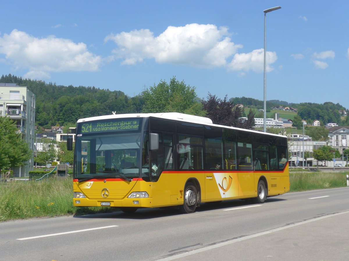 (216'852) - PostAuto Ostschweiz - SZ 61'602 - Mercedes (ex Kistler, Reichenburg) am 9. Mai 2020 in Uznach, Grynaustrasse