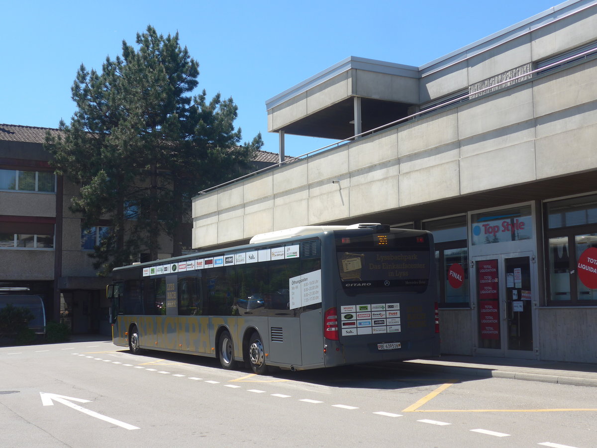 (217'153) - AVA Biel - Nr. 4/BE 639'516 - Mercedes am 21. Mai 2020 in Aarberg, Post/Bahnhof