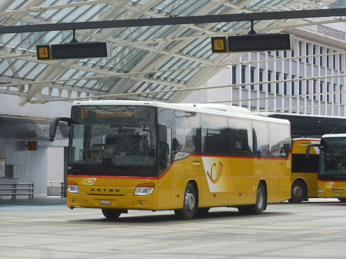 (217'252) - PostAuto Graubnden - GR 179'707 - Setra am 23. Mai 2020 in Chur, Postautostation