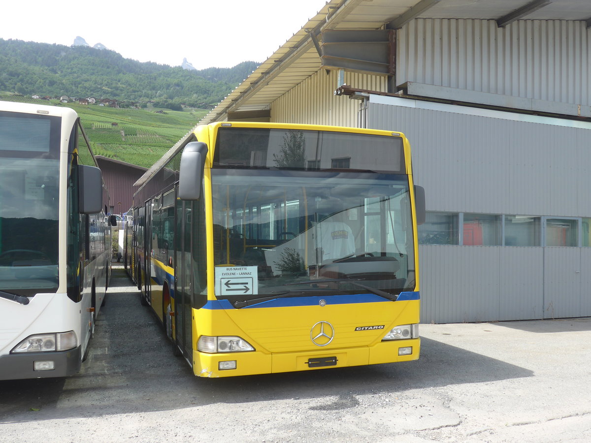 (217'903) - Tl-Evolne, Evolne - Mercedes (ex BLT Oberwil Nr. 34) am 13. Juni 2020 in Leytron, Garage Buchard