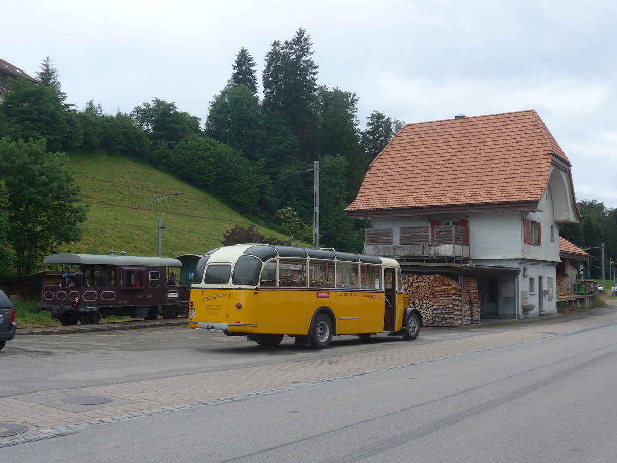 (217'997) - Loosli, Wyssachen - BE 26'794 - Saurer/R&J am 14. Juni 2020 beim Bahnhof Wasen