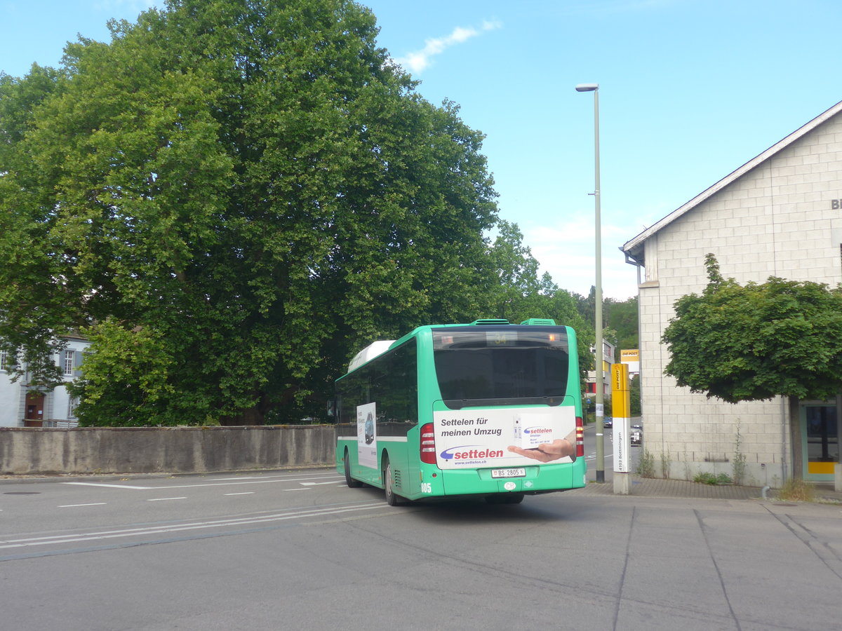 (218'191) - BVB Basel - Nr. 805/BS 2805 - Mercedes am 28. Juni 2020 in Bottmingen, Schloss