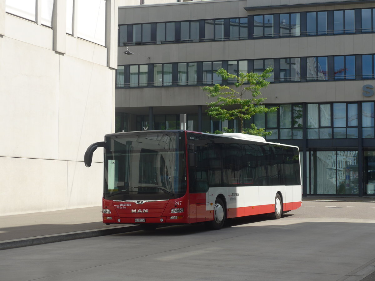 (218'263) - SW Winterthur - Nr. 247/ZH 649'247 - MAN am 28. Juni 2020 beim Hauptbahnhof Winterthur