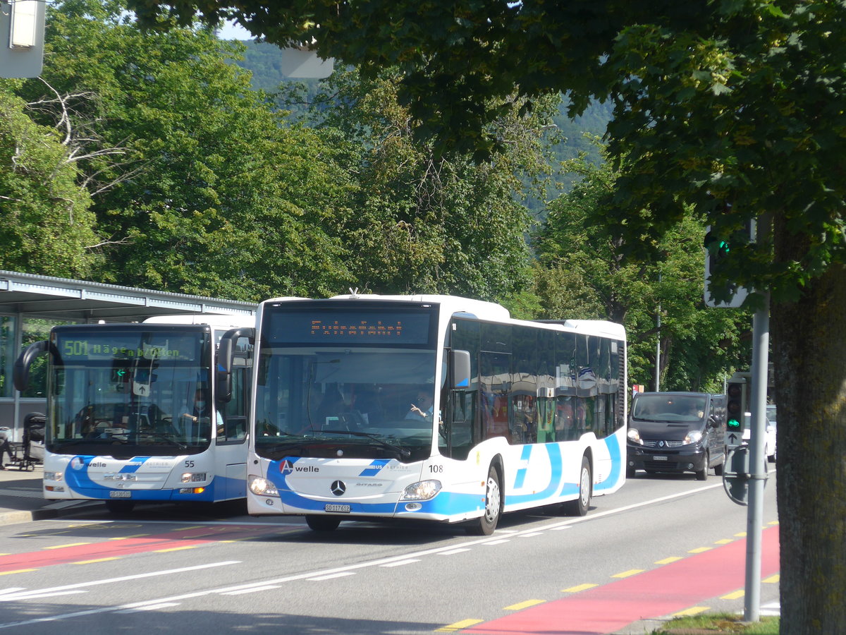 (218'324) - BOGG Wangen b.O. - Nr. 108/SO 117'612 - Mercedes am 4. Juli 2020 beim Bahnhof Olten