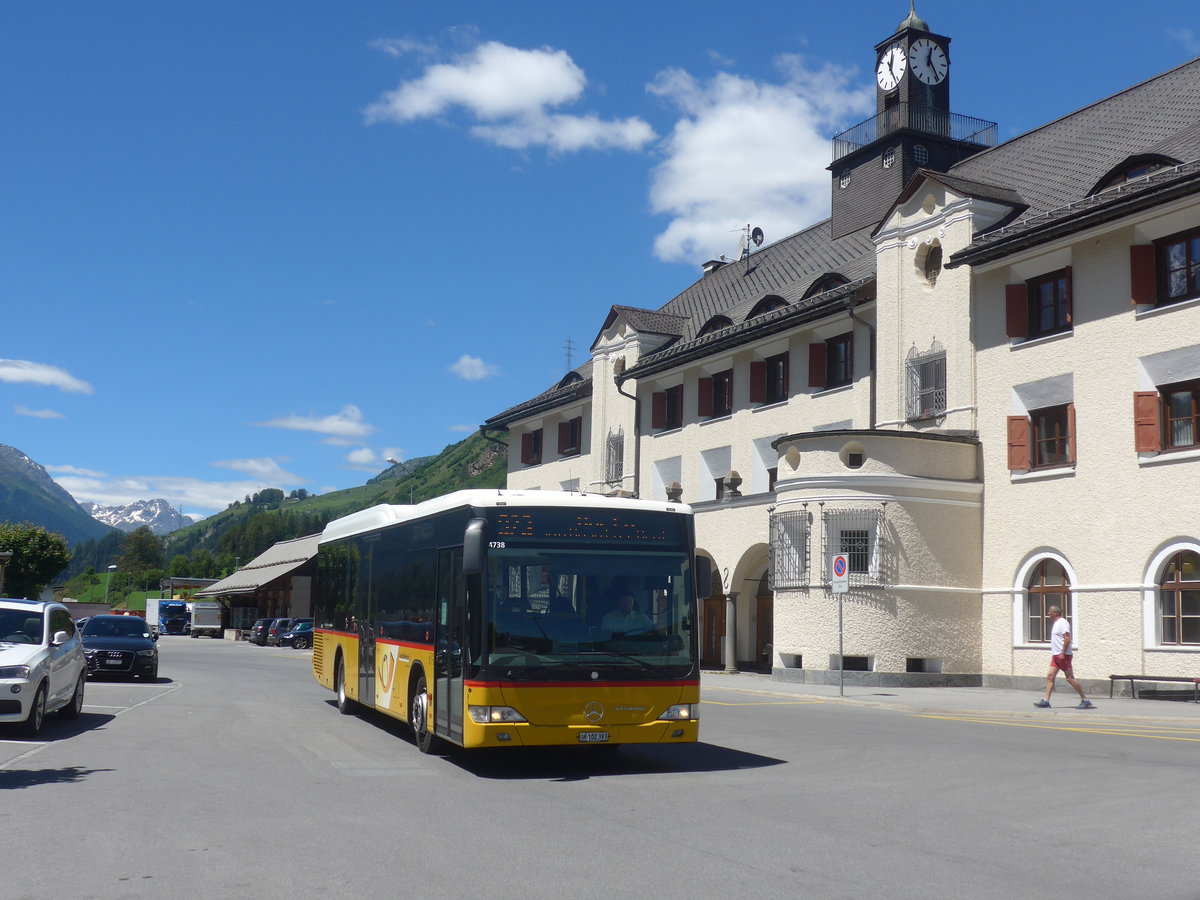 (218'480) - PostAuto Graubnden - GR 102'393 - Mercedes am 5. Juli 2020 beim Bahnhof Scuol-Tarasp