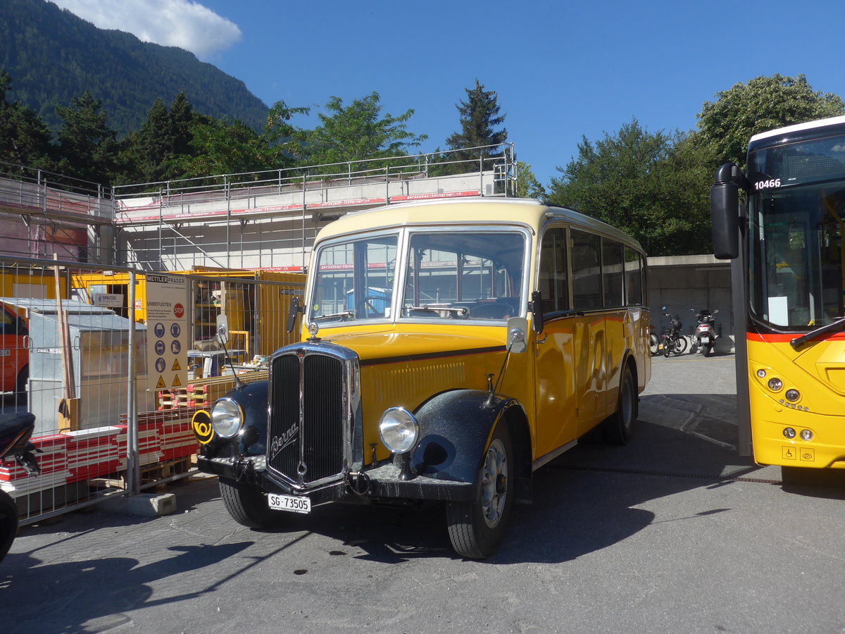 (218'870) - Baumgartner, Horn - Nr. 1/SG 73'505 - Berna/Saurer (ex Chiesa, Minusio) am 20. Juli 2020 in Chur, Postgarage