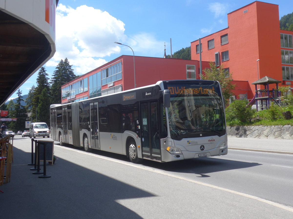 (218'936) - Kessler, Davos - GR 5965 - Mercedes am 20. Juli 2020 beim Bahnhof Davos Dorf