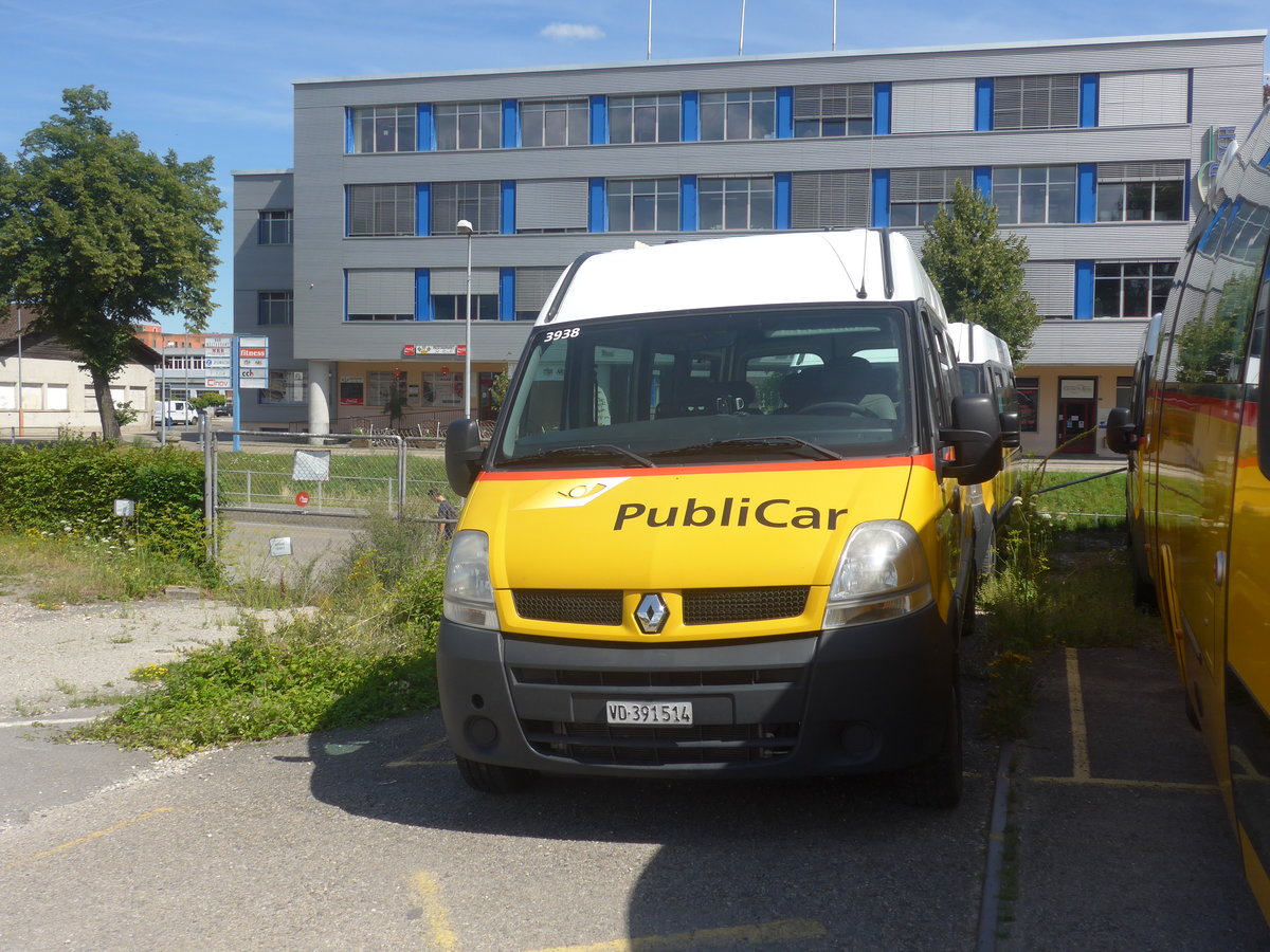 (219'060) - CarPostal Ouest - VD 391'514 - Renault am 25. Juli 2020 in Yverdon, Garage