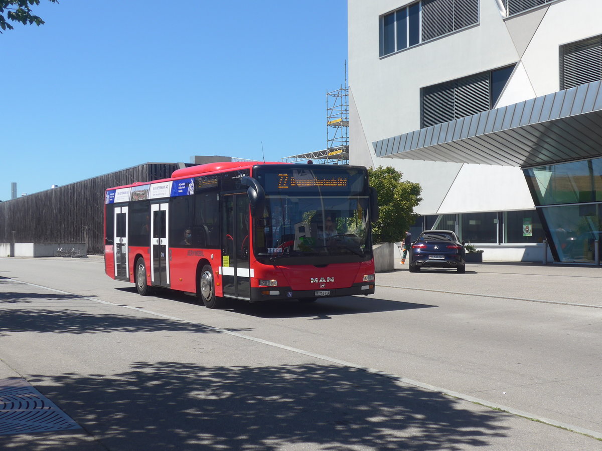 (219'217) - Bernmobil, Bern - Nr. 414/BE 716'414 - MAN am 27. Juli 2020 beim Bahnhof Bern Brnnen Westside