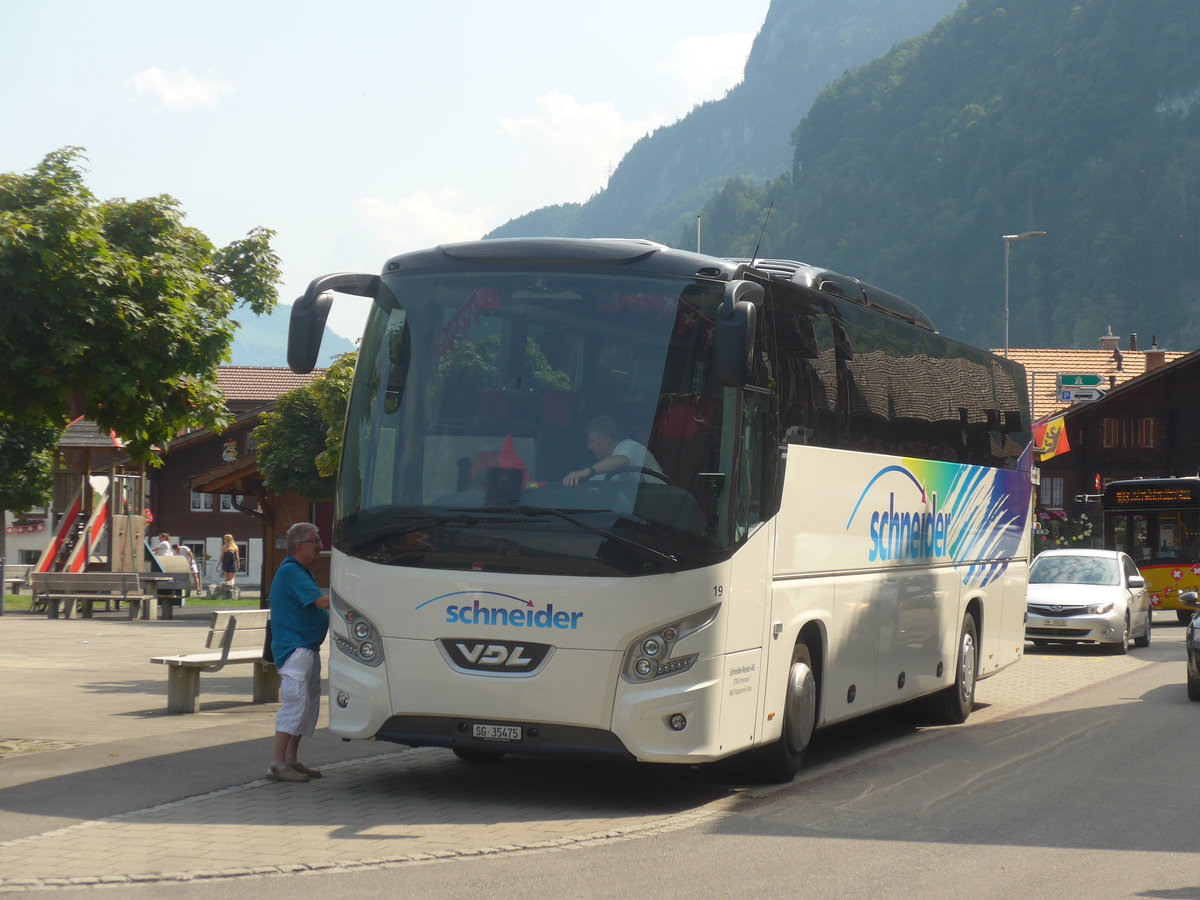 (219'262) - Schneider, Ermenswil - Nr. 19/SG 35'475 - VDL am 1. August 2020 in Iseltwald, Dorf