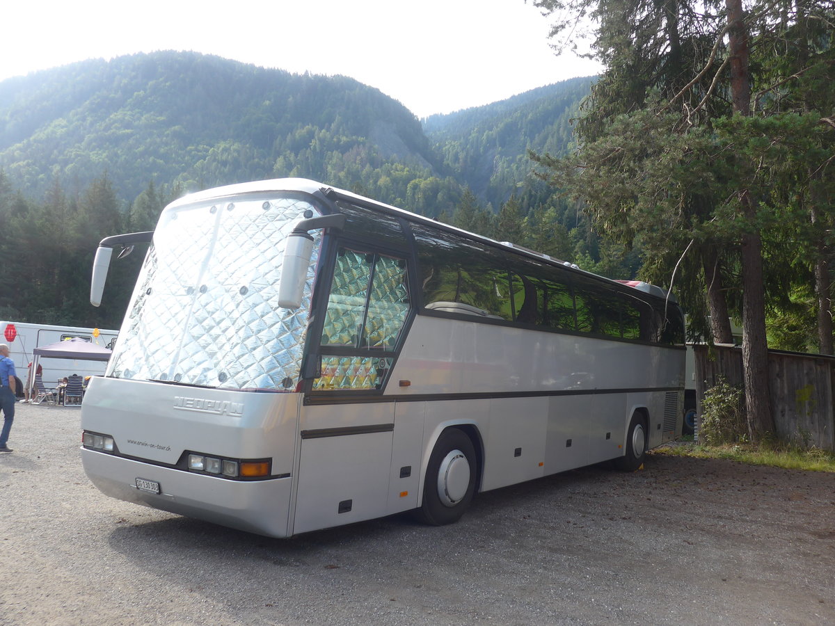 (219'732) - Berger, Lichtensteig - SG 130'303 - Neoplan (ex Schelbert, Einsiedeln; ex Beeler, Merlischachen) am 16. August 2020 in Grsch, Bergbahnen