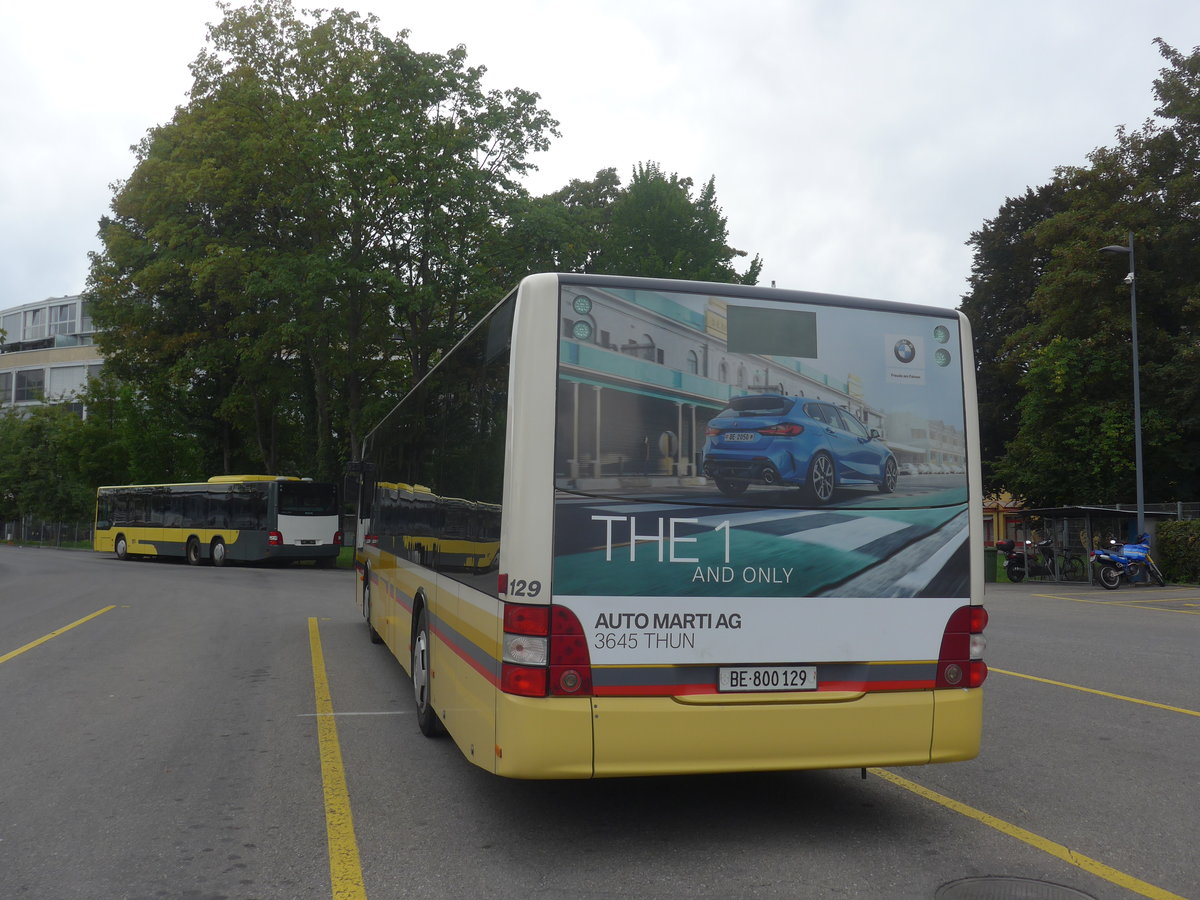 (219'857) - STI Thun - Nr. 129/BE 800'129 - MAN am 19. August 2020 bei der Schifflndte Thun
