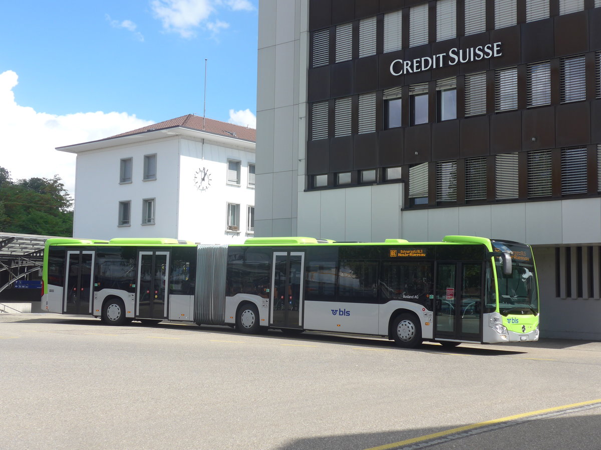 (220'084) - Busland, Burgdorf - Nr. 301/BE 622'301 - Mercedes am 23. August 2020 beim Bahnhof Burgdorf