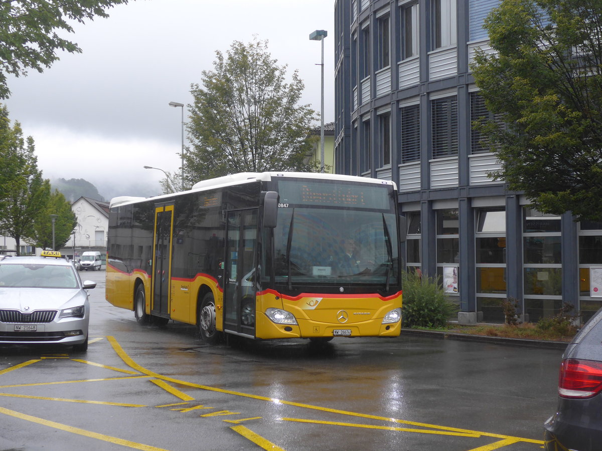 (220'204) - Thepra, Stans - Nr. 11/NW 26'674 - Mercedes am 29. August 2020 beim Bahnhof Stans