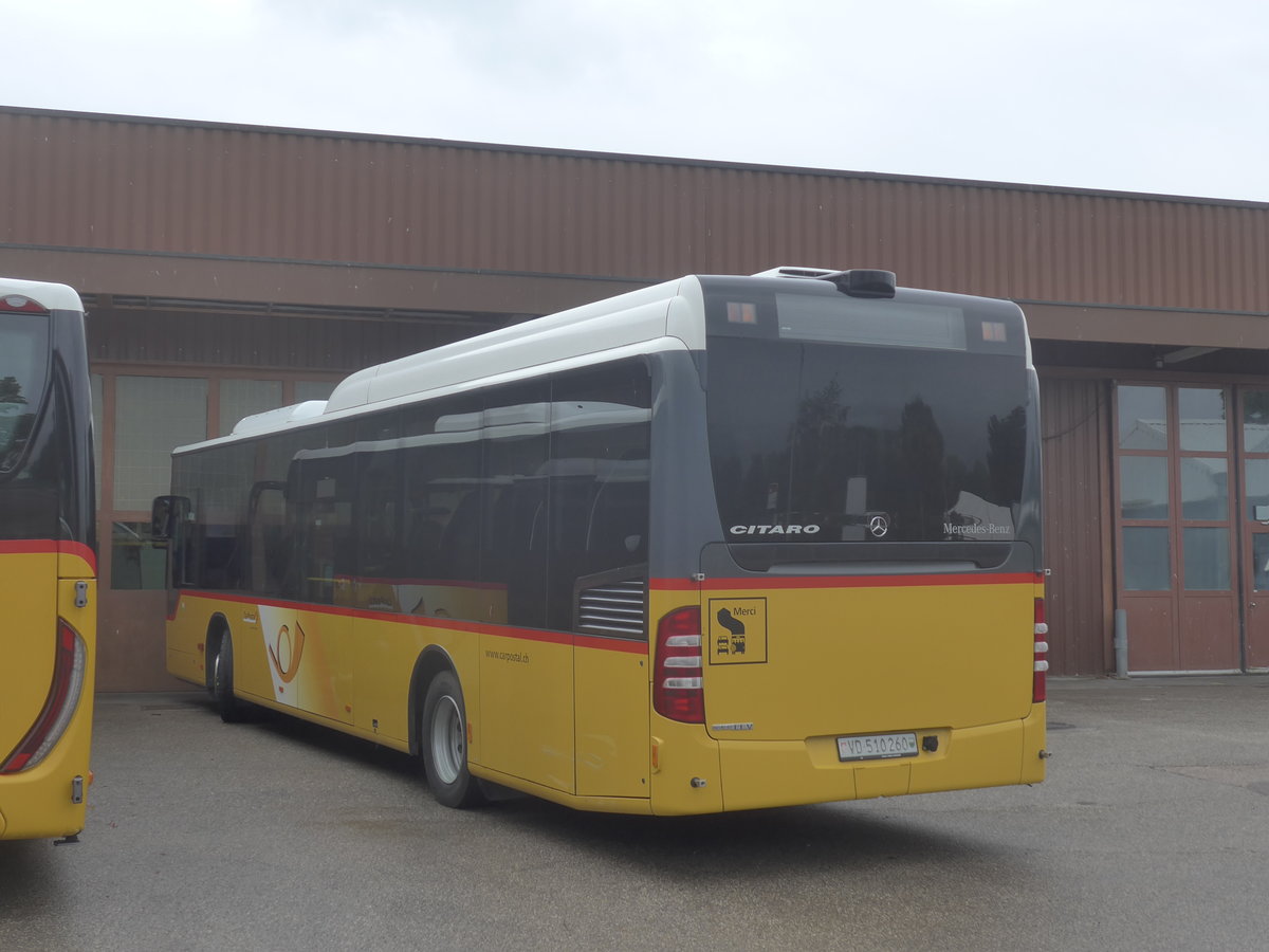 (220'321) - CarPostal Ouest - VD 510'260 - Mercedes am 30. August 2020 in Yverdon, Garage