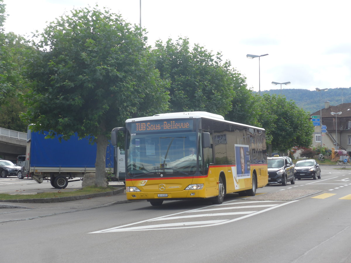 (220'379) - CarPostal Ouest - JU 61'305 - Mercedes (ex Nr. 24) am 31. August 2020 beim Bahnhof Porrentruy