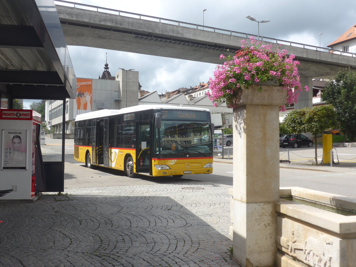 (220'398) - TSPG Saignelgier - JU 1939 - Mercedes am 31. August 2020 beim Bahnhof Tramelan