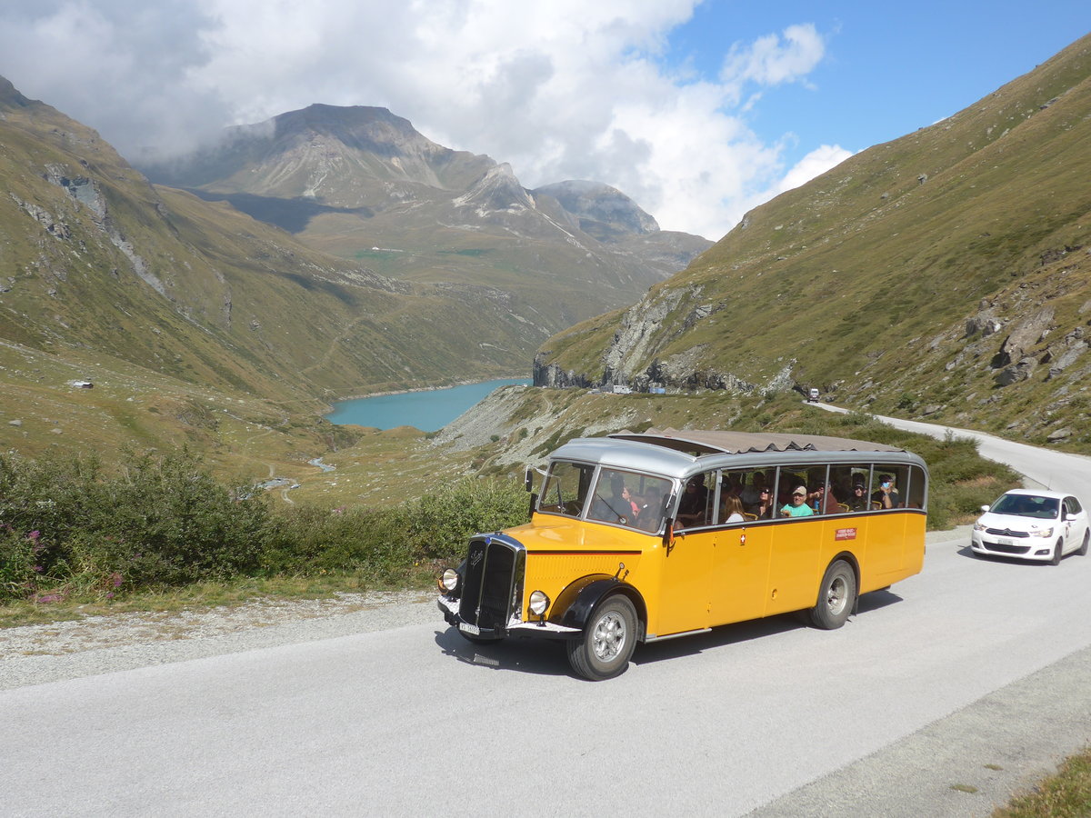 (220'501) - Bonnard, Ayer - VS 16'091 - Saurer/Hess (ex APN Genve; ex Baumgartner, Grenchen; ex P 23'009; ex P 2031) am 6. September 2020 in Moiry, Lac de Moiry