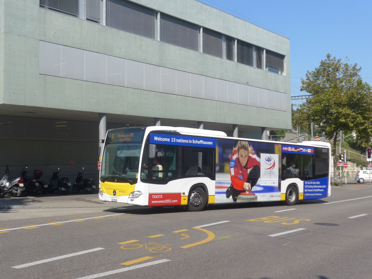 (220'649) - VBSH Schaffhausen - Nr. 5/SH 38'005 - Mercedes am 12. September 2020 beim Bahnhof Schaffhausen