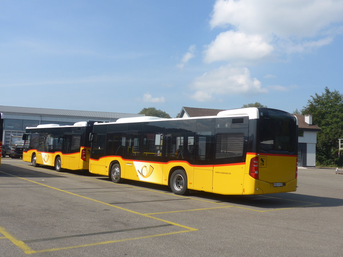 (220'840) - CarPostal Ouest - JU 36'947 - Mercedes (ex Nr. 6) am 20. September 2020 in Develier, Parkplatz