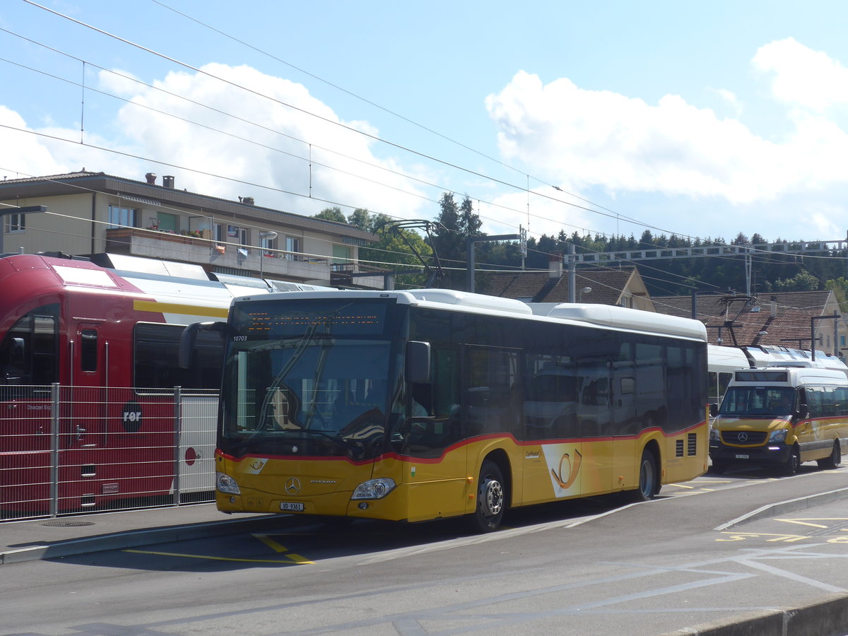 (221'100) - Faucherre, Moudon - VD 9361 - Mercedes am 23. September 2020 beim Bahnhof Palzieux