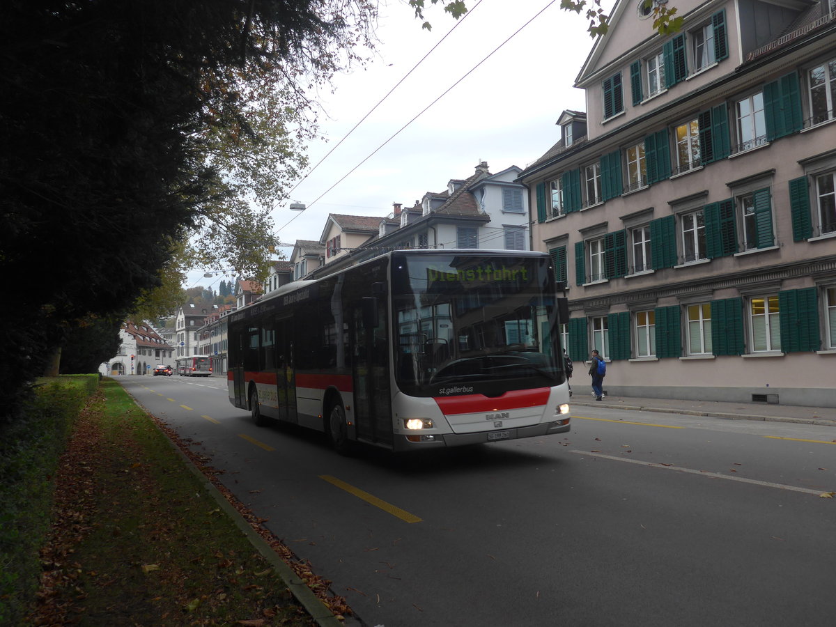 (222'311) - St. Gallerbus, St. Gallen - Nr. 260/SG 198'260 - MAN am 21. Oktober 2020 in St. Gallen, Theater