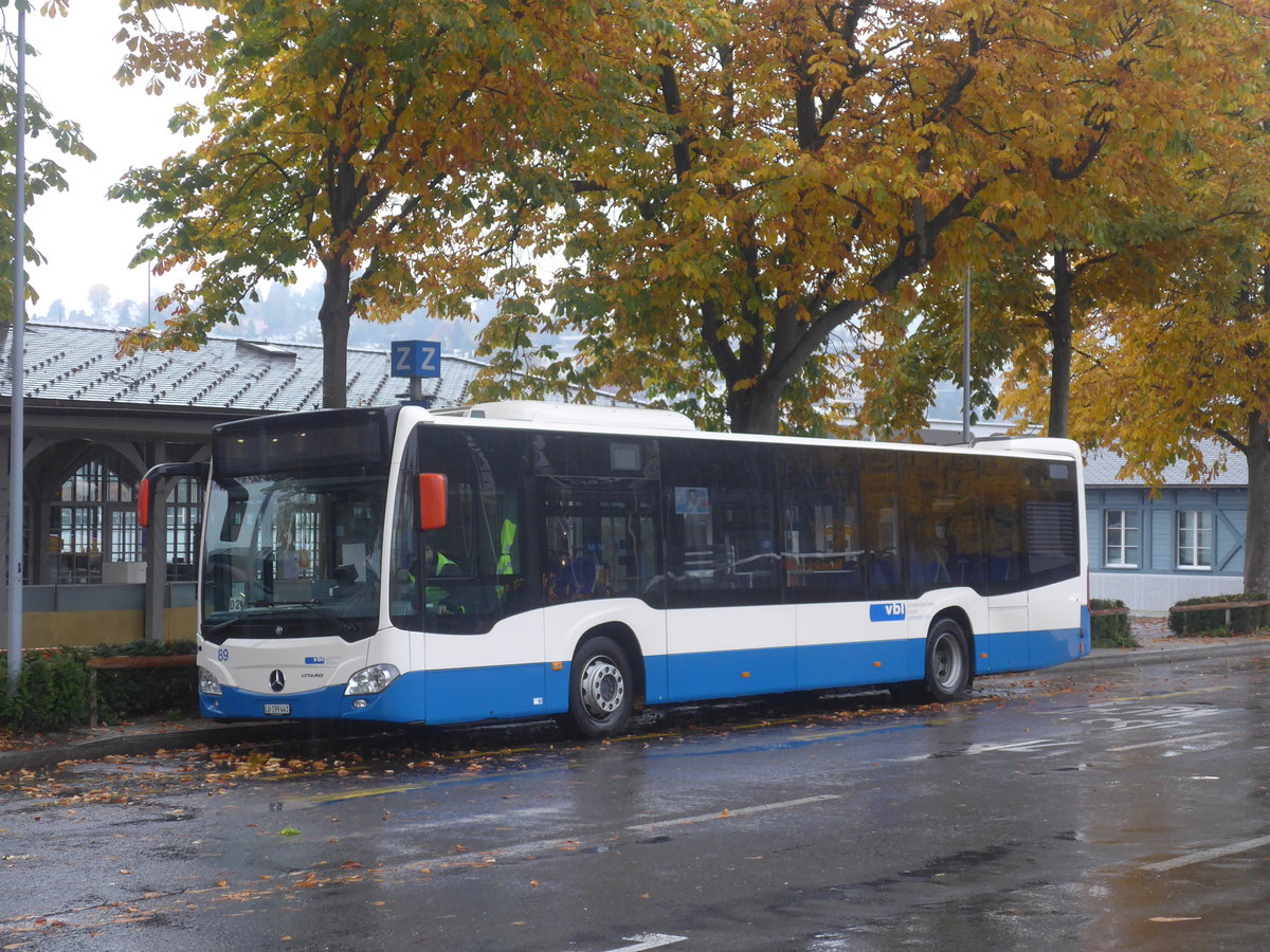 (222'486) - VBL Luzern - Nr. 89/LU 199'441 - Mercedes am 23. Oktober 2020 beim Bahnhof Luzern