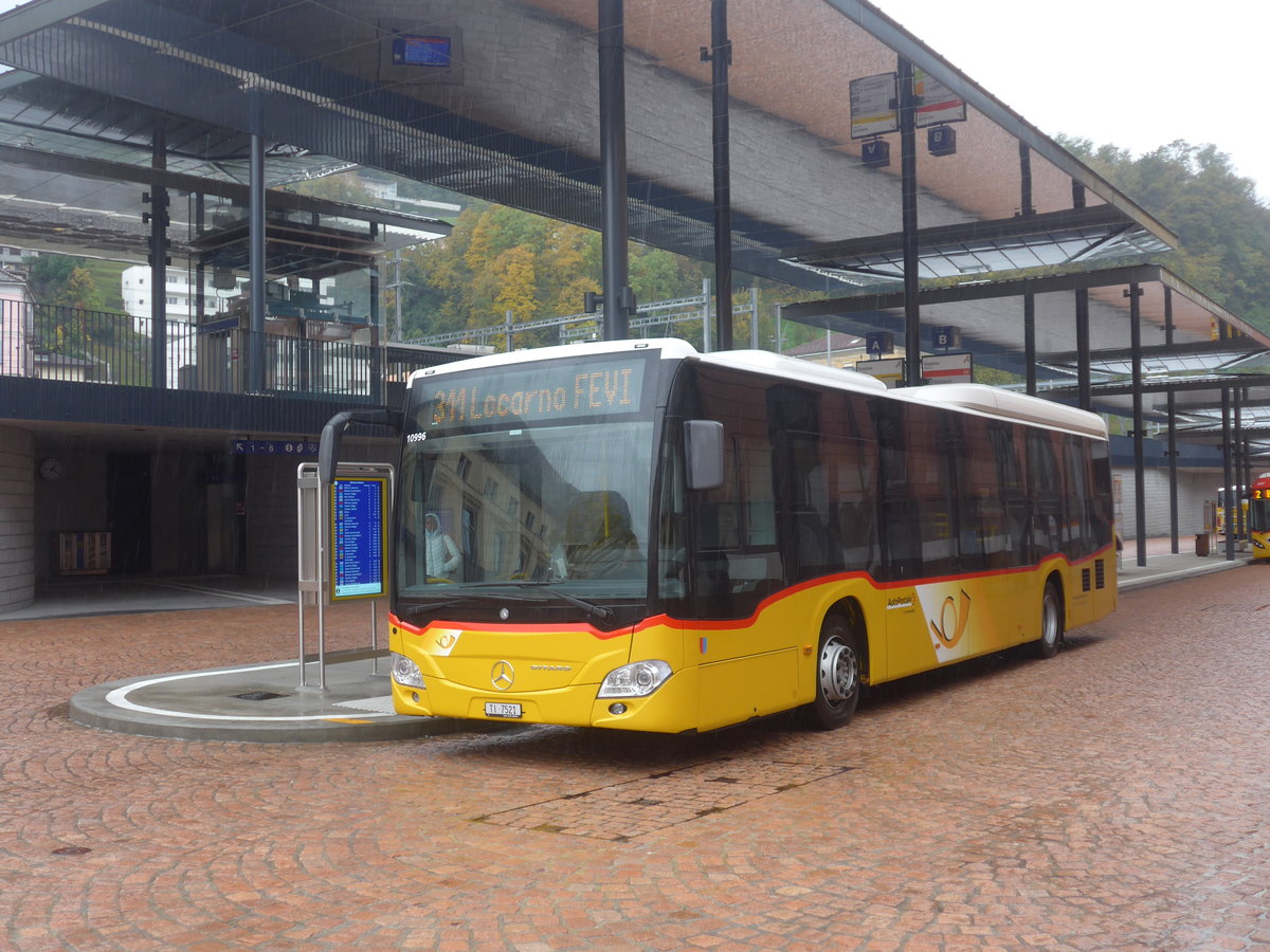 (222'509) - Starnini, Tenero - TI 7521 - Mercedes am 23. Oktober 2020 beim Bahnhof Bellinzona