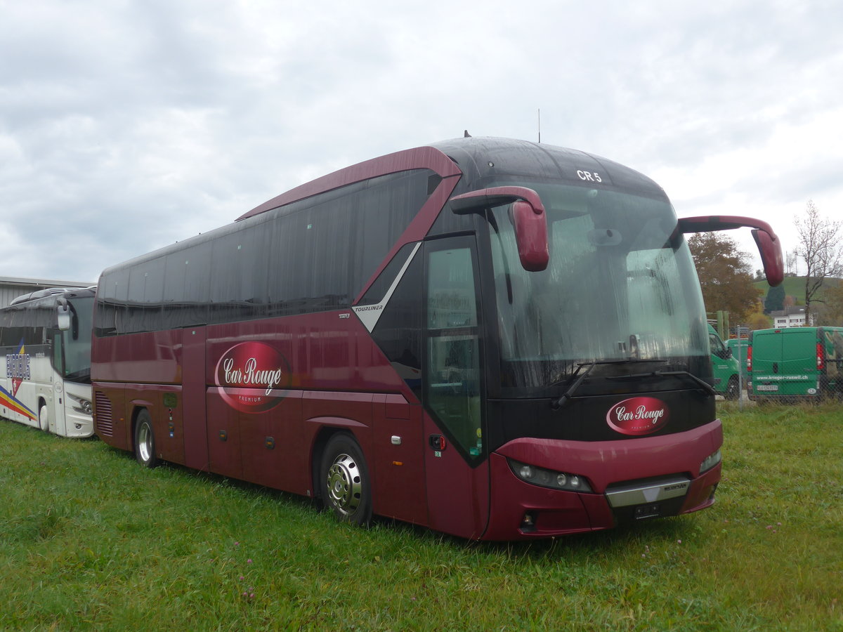 (222'747) - Car Rouge, Windisch - Nr. 5 - Neoplan am 1. November 2020 in Ruswil, Garage ARAG