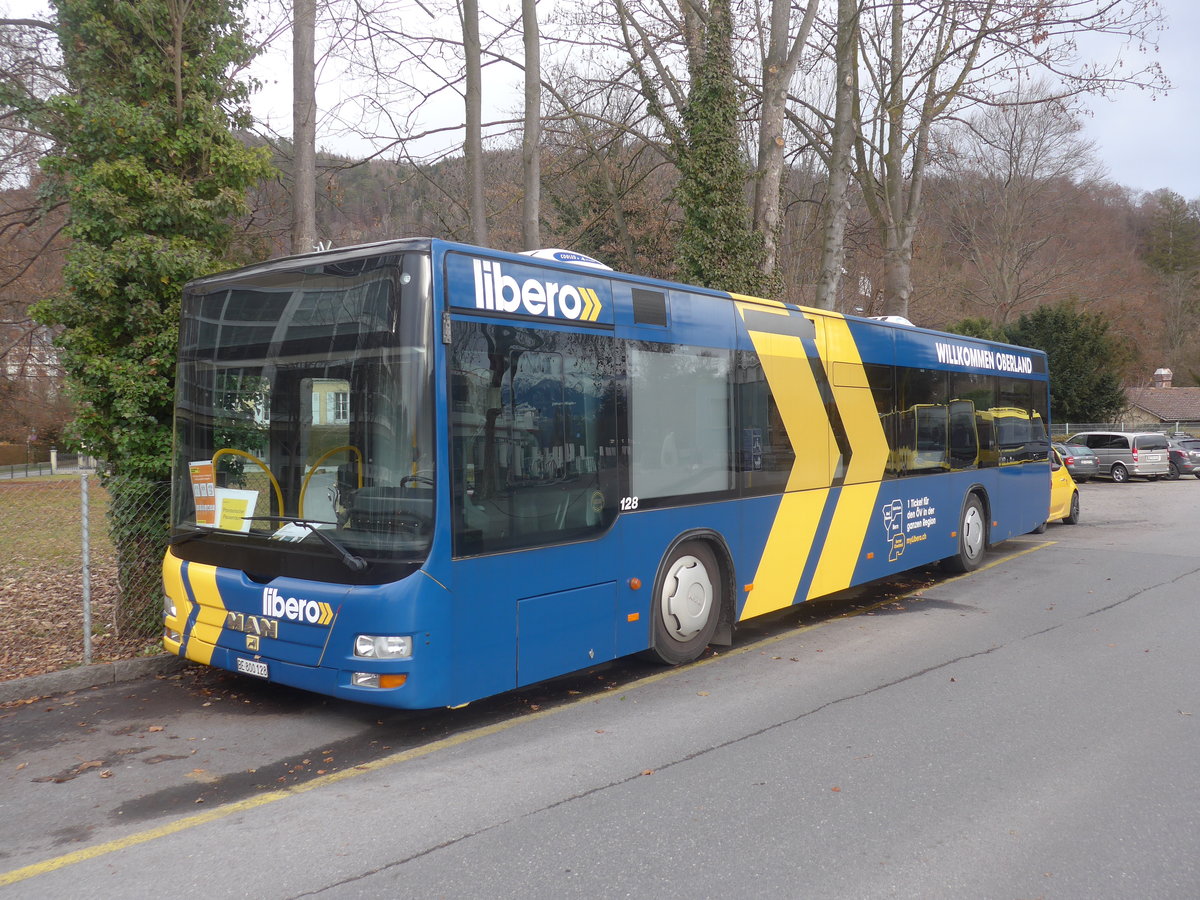 (223'076) - STI Thun - Nr. 128/BE 800'128 - MAN am 24. Dezember 2020 bei der Schifflndte Thun