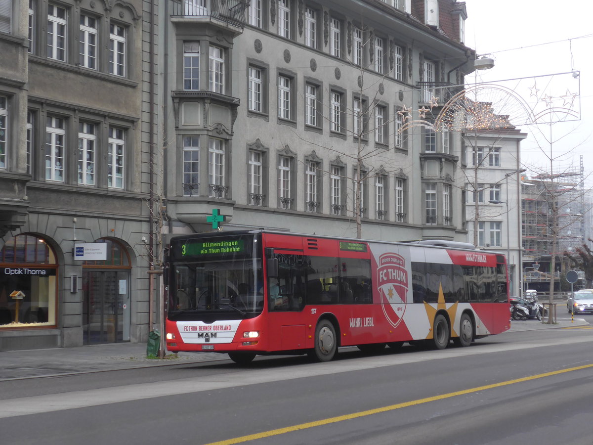 (223'266) - STI Thun - Nr. 149/BE 801'149 - MAN am 3. Januar 2021 in Thun, Bahnhofstrasse