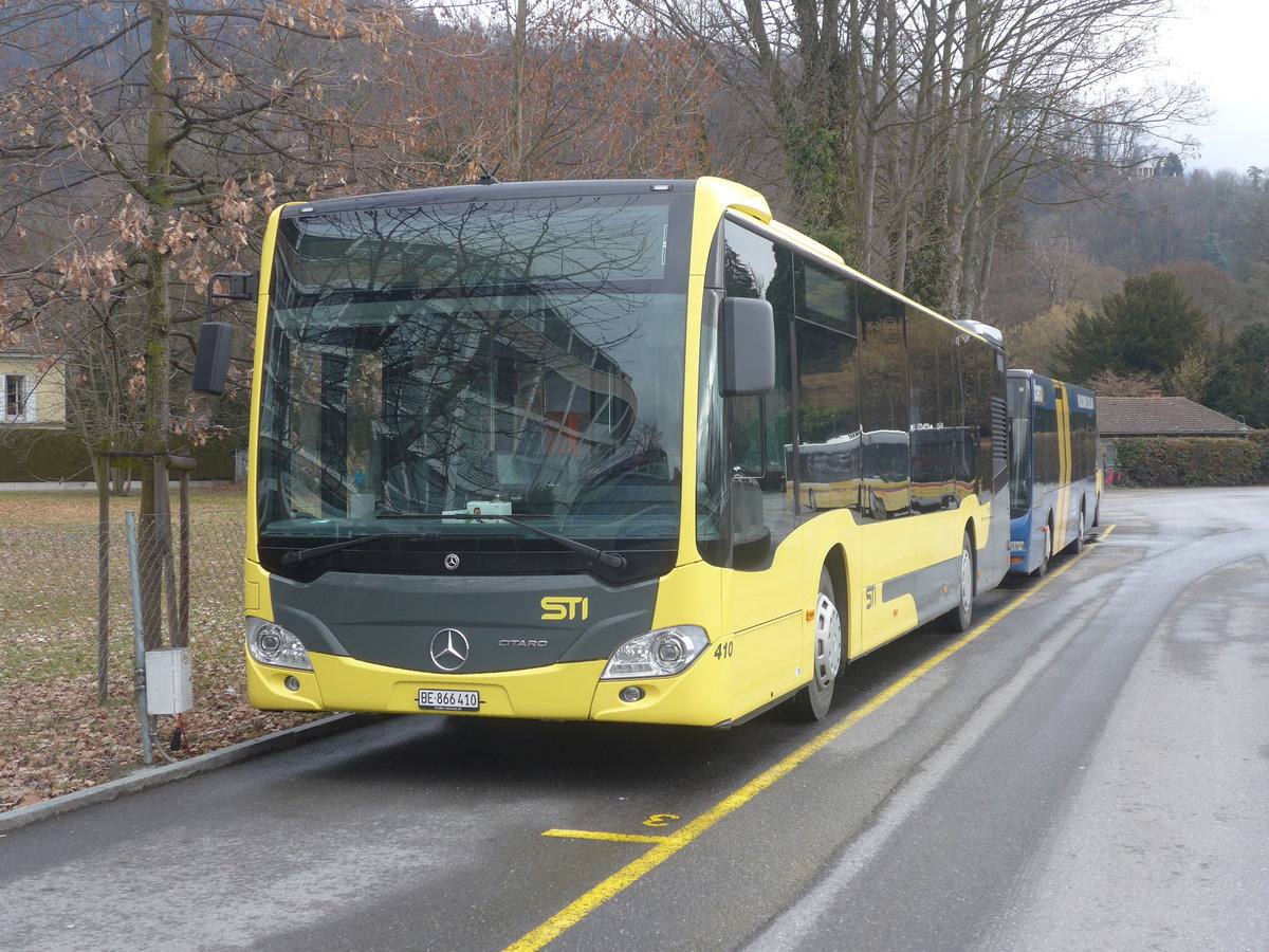 (223'467) - STI Thun - Nr. 410/BE 866'410 - Mercedes am 9. Februar 2021 bei der Schifflndte Thun