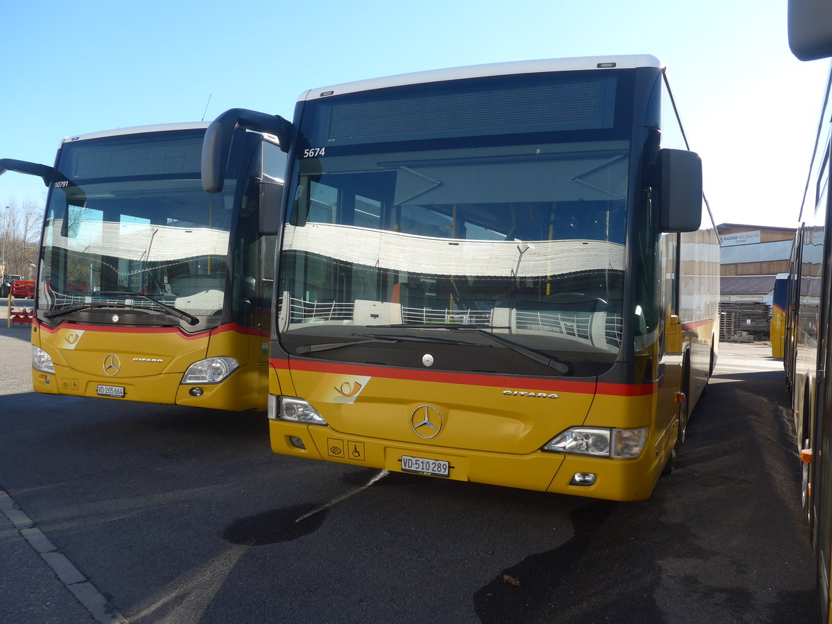 (223'678) - CarPostal Ouest - VD 510'289 - Mercedes am 21. Februar 2021 in Kerzers, Interbus