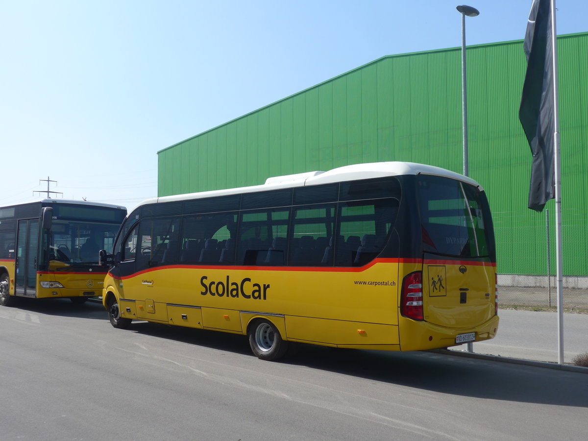 (224'752) - CarPostal Ouest - VD 603'812 - Iveco/Dypety am 2. April 2021 in Kerzers, Interbus