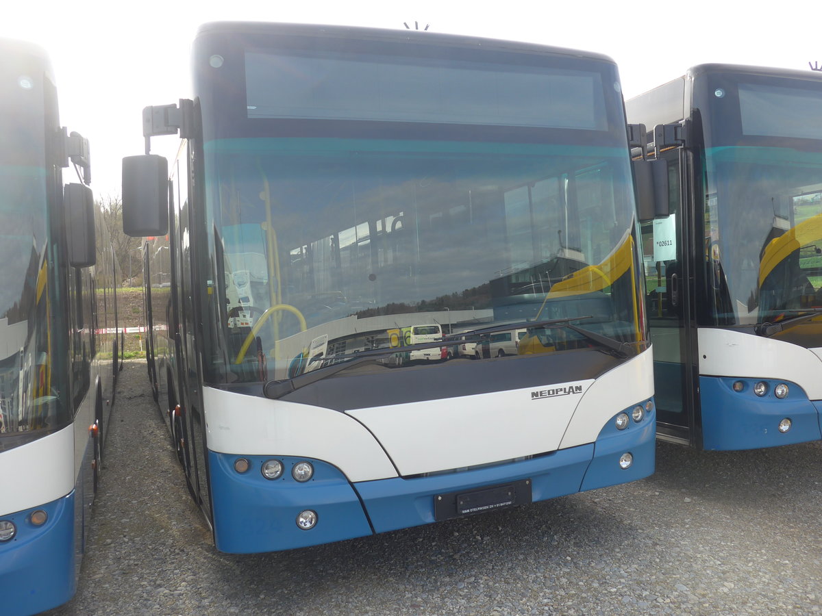 (224'863) - VBZ Zrich - Nr. 524 - Neoplan am 11. April 2021 in Winterthur, EvoBus