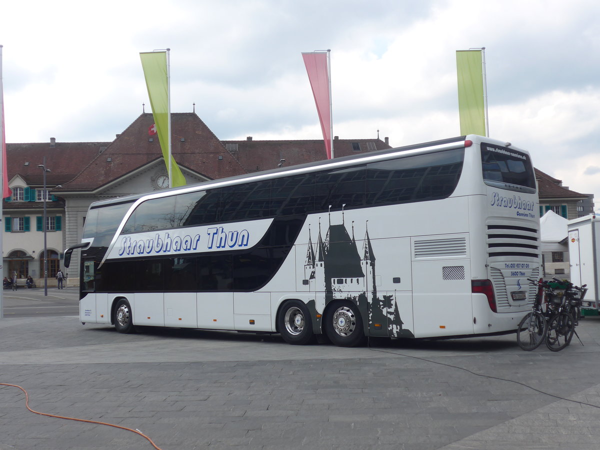 (224'996) - Straubhaar, Thun - Nr. 3/BE 206'633 - Setra am 15. April 2021 in Thun, Aarefeldplatz