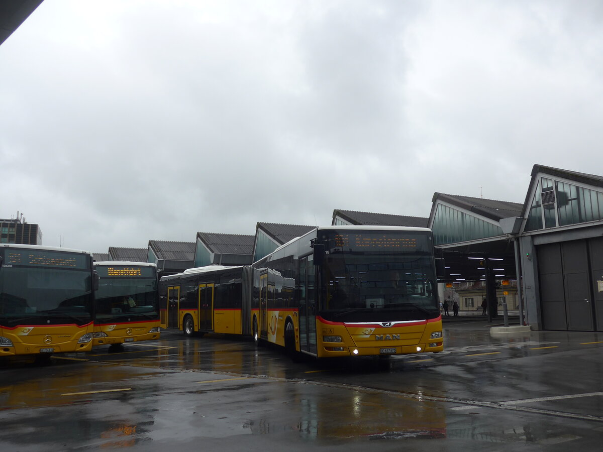 (225'738) - PostAuto Bern - Nr. 10'818/BE 637'670 - MAN (ex Nr. 670) am 5. Juni 2021 in Bern, Postautostation