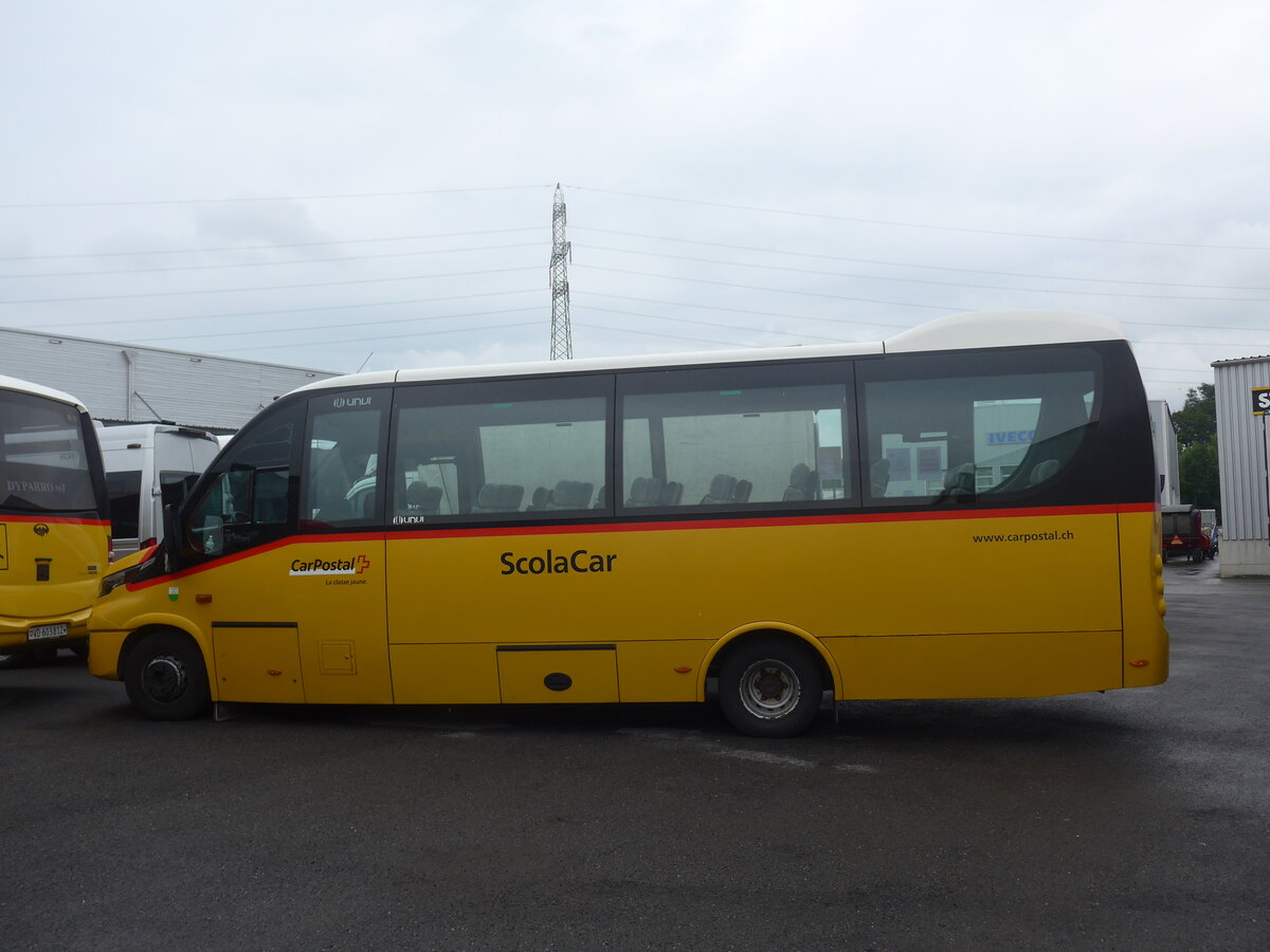 (226'197) - CarPostal Ouest - VD 111'540 - Iveco/UNVI am 4. Juli 2021 in Kerzers, Interbus