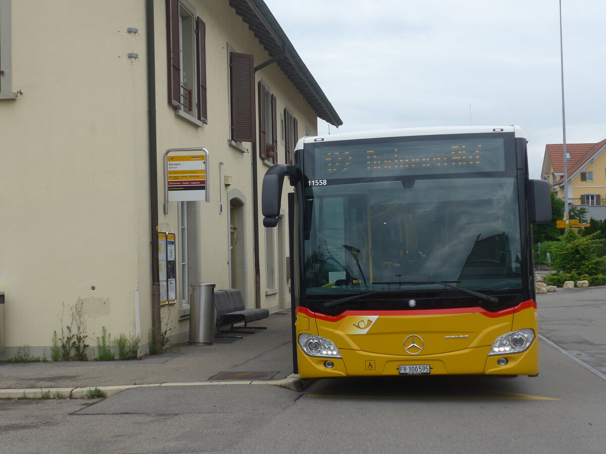 (226'203) - Wieland, Murten - Nr. 118/FR 300'595 - Mercedes am 4. Juli 2021 beim Bahnhof Kerzers