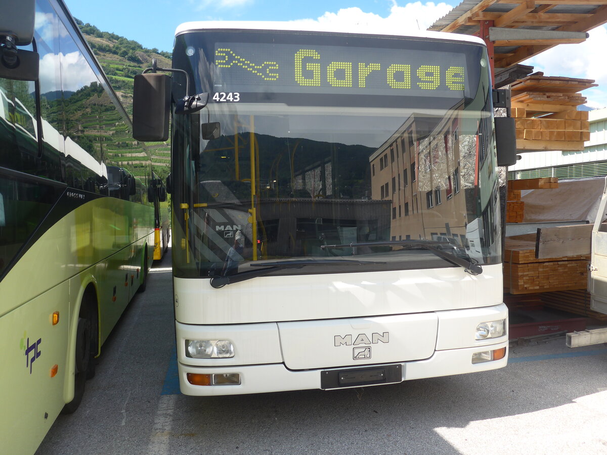 (226'556) - Interbus, Yverdon - Nr. 44 - MAN (ex ARCC Aubonne; ex Rossier, Lussy) am 17. Juli 2021 in Sion, Iveco