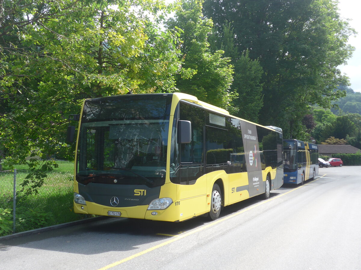 (226'570) - STI Thun - Nr. 176/BE 752'176 - Mercedes am 18. Juli 2021 bei der Schifflndte Thun